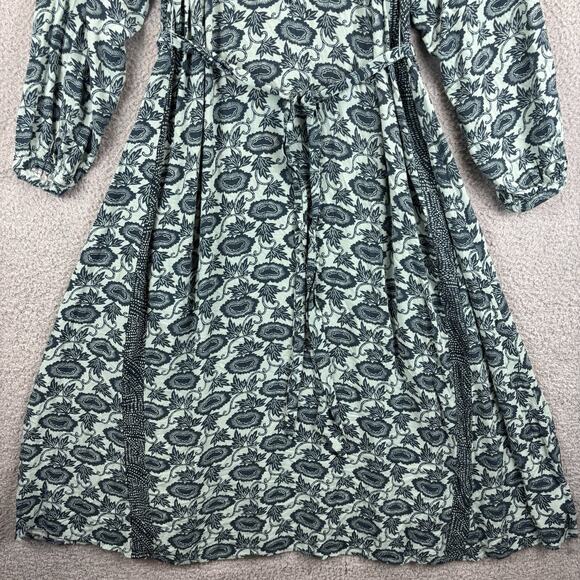 Knox Rose Dress Large Cottage Boho Peasant Beach Coastal Flare Flowy Belted 2022 - Picture 3 of 10